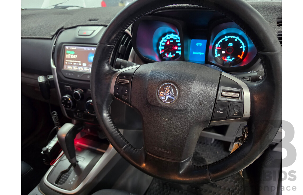 10/2013 Holden Colorado LX (4x4) RG Crew Cab P/Up White Turbo 2.8L