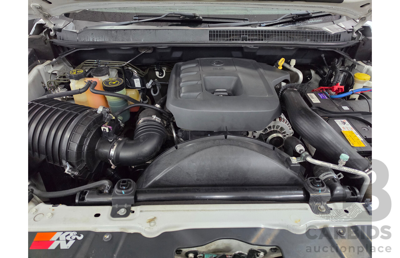 10/2013 Holden Colorado LX (4x4) RG Crew Cab P/Up White Turbo 2.8L