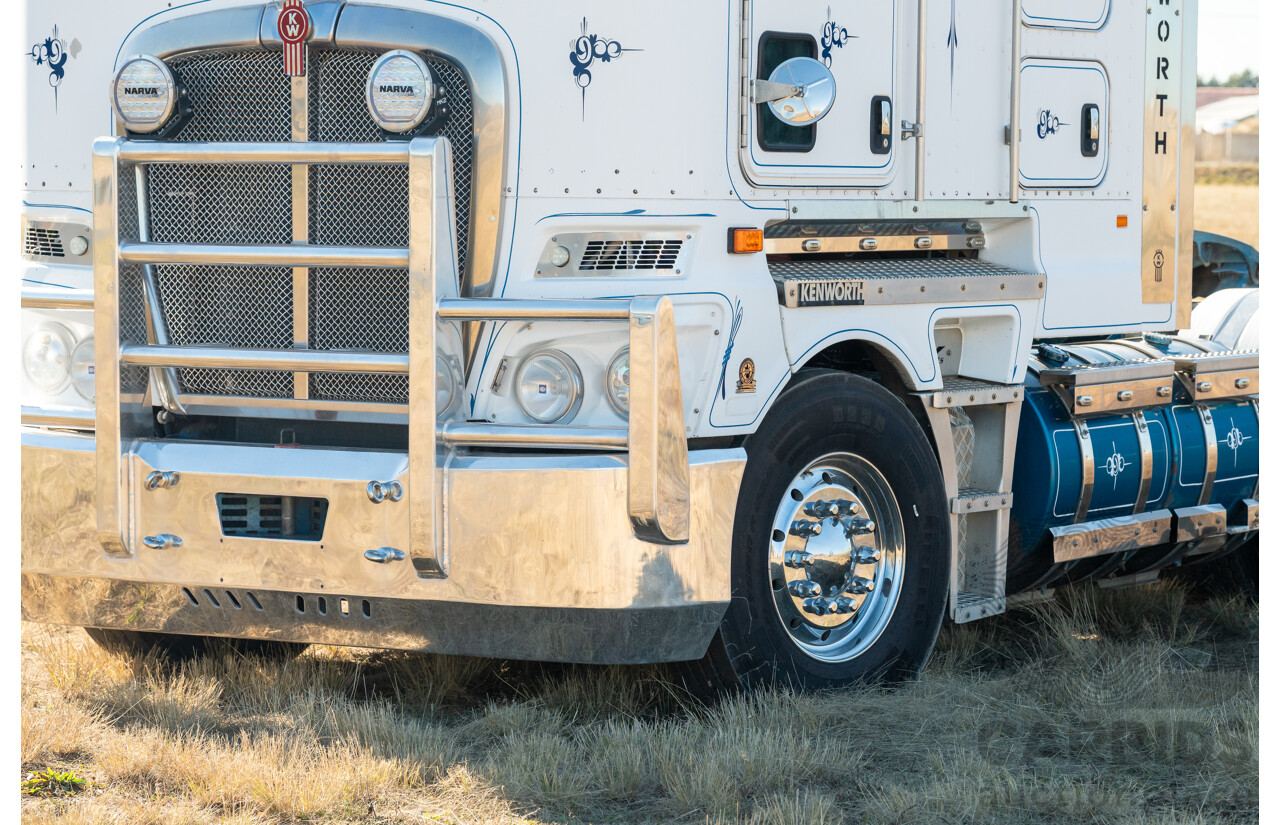 04/2013 Kenworth K200 6x4 Prime Mover 2d Cab Over Sleeper White Turbo Diesel ISX500 16.0L - 500HP