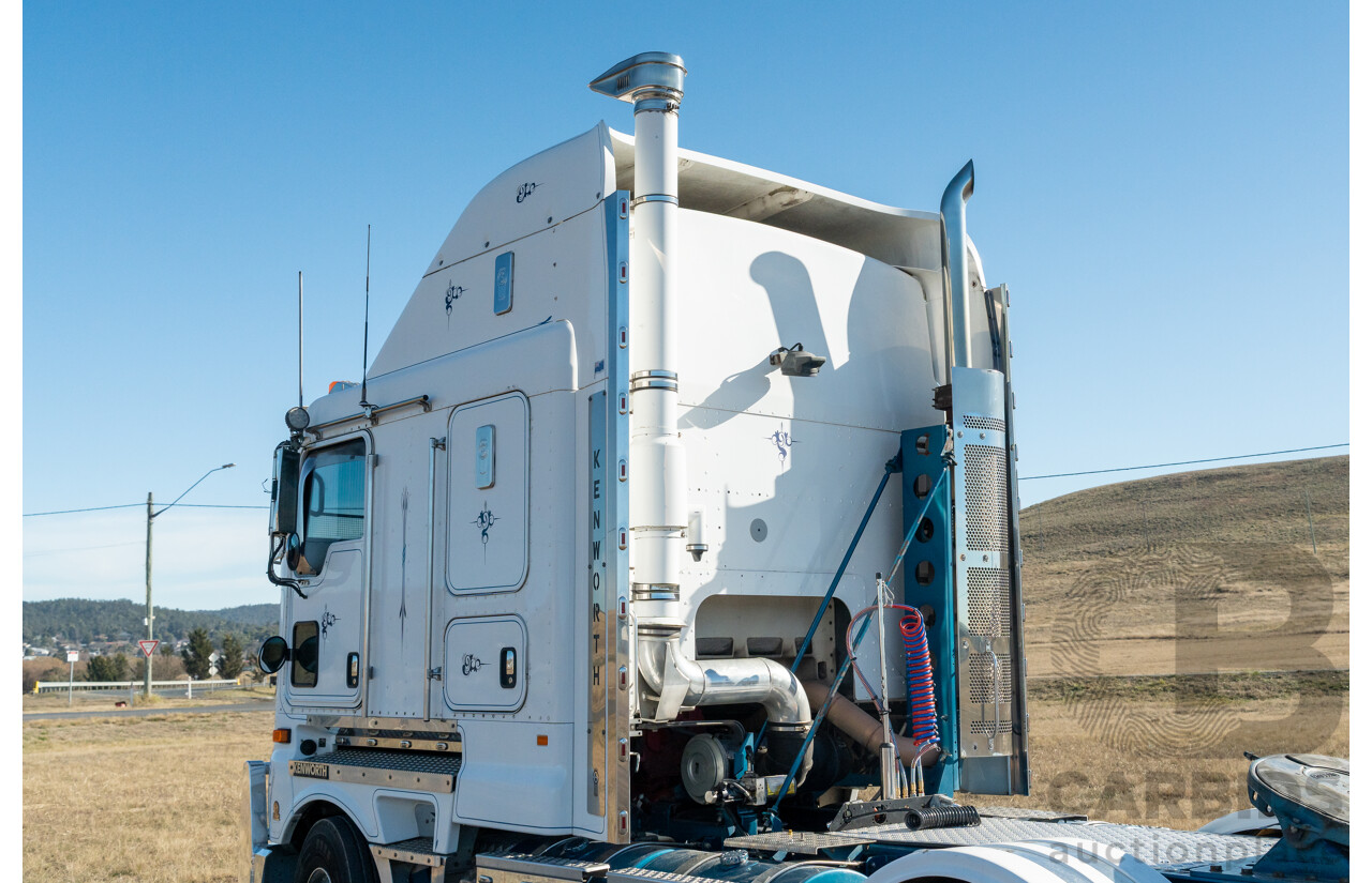 04/2013 Kenworth K200 6x4 Prime Mover 2d Cab Over Sleeper White Turbo Diesel ISX500 16.0L - 500HP