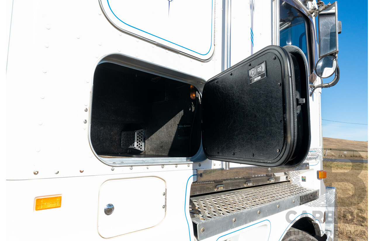 04/2013 Kenworth K200 6x4 Prime Mover 2d Cab Over Sleeper White Turbo Diesel ISX500 16.0L - 500HP