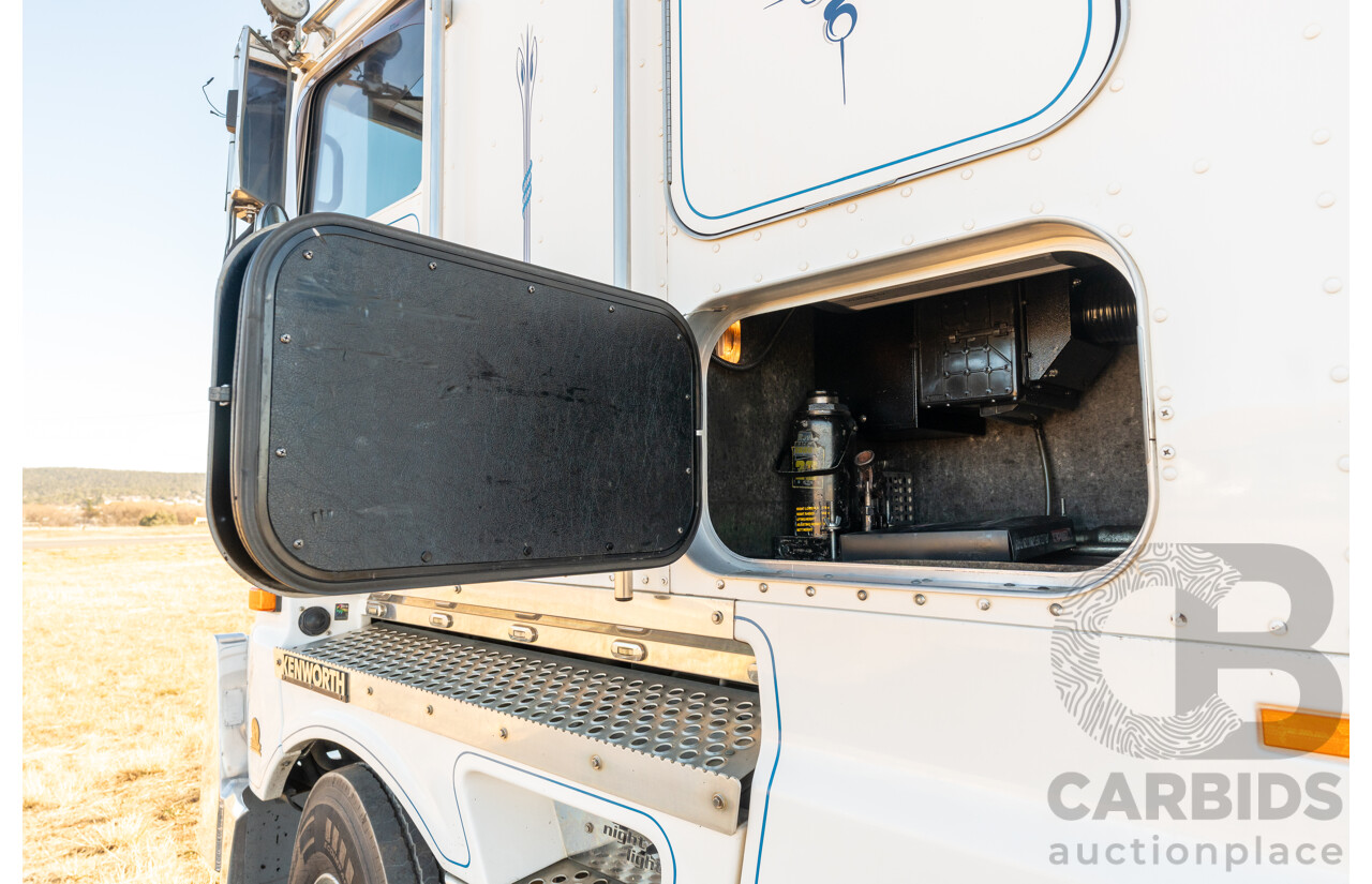04/2013 Kenworth K200 6x4 Prime Mover 2d Cab Over Sleeper White Turbo Diesel ISX500 16.0L - 500HP