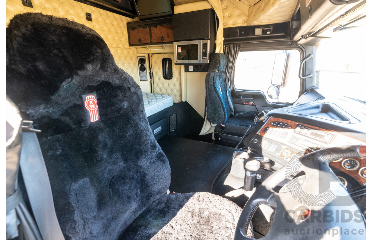 04/2013 Kenworth K200 6x4 Prime Mover 2d Cab Over Sleeper White Turbo Diesel ISX500 16.0L - 500HP
