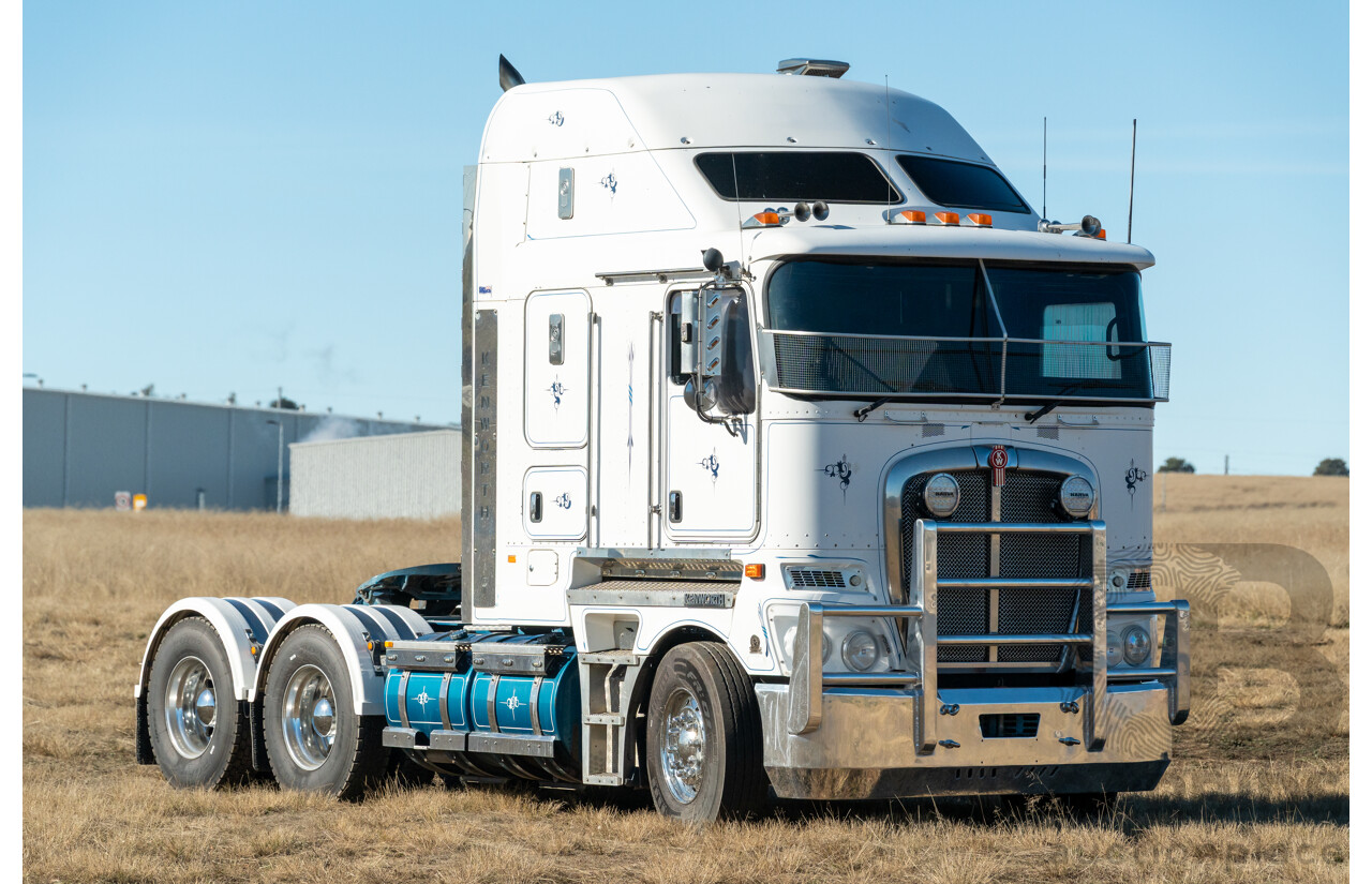04/2013 Kenworth K200 6x4 Prime Mover 2d Cab Over Sleeper White Turbo Diesel ISX500 16.0L - 500HP