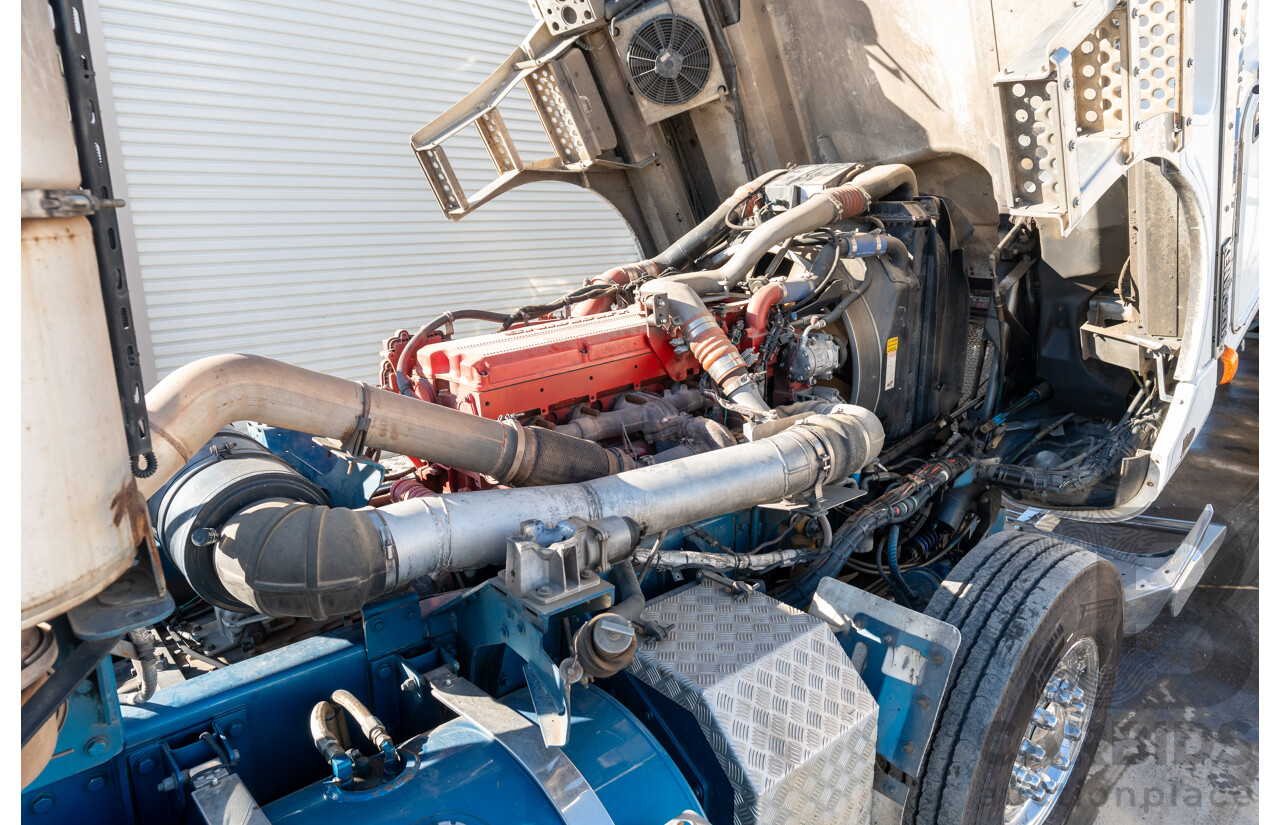 04/2013 Kenworth K200 6x4 Prime Mover 2d Cab Over Sleeper White Turbo Diesel ISX500 16.0L - 500HP