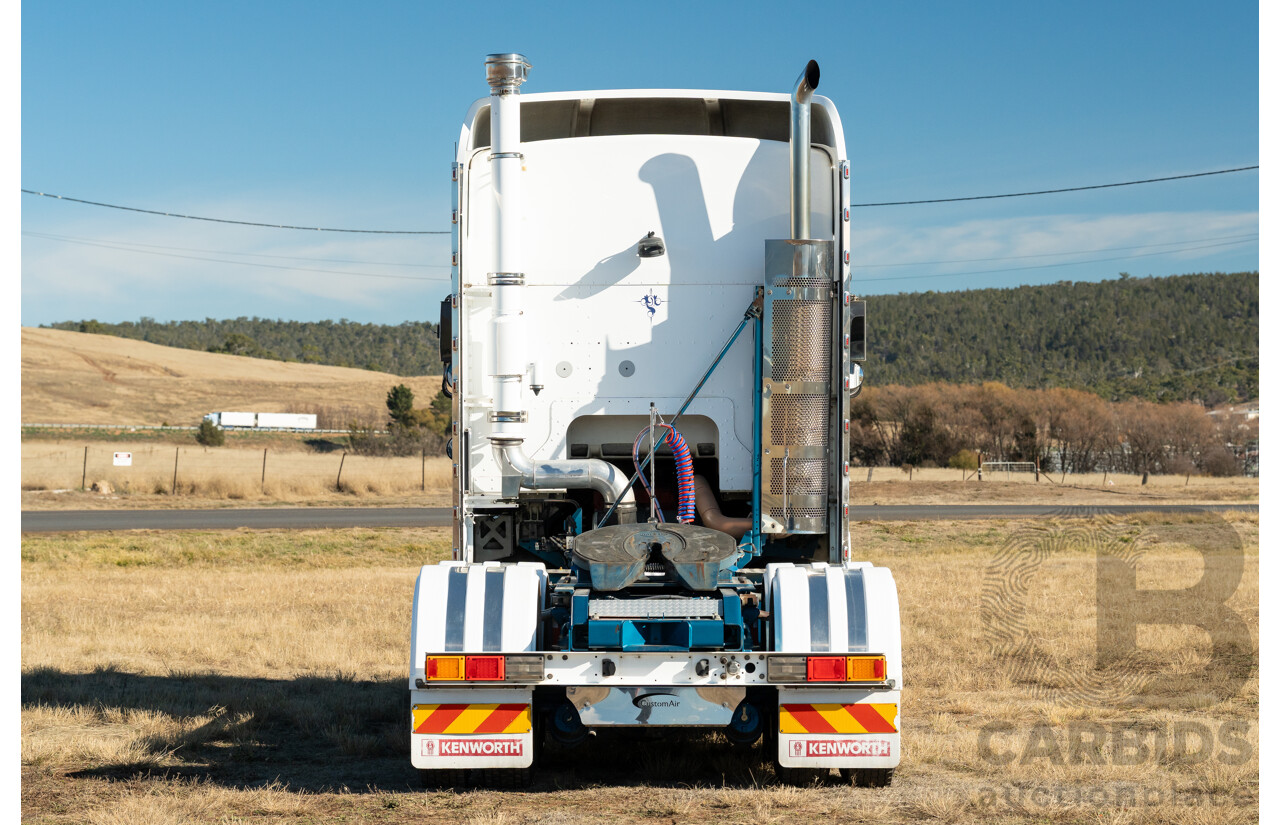 04/2013 Kenworth K200 6x4 Prime Mover 2d Cab Over Sleeper White Turbo Diesel ISX500 16.0L - 500HP