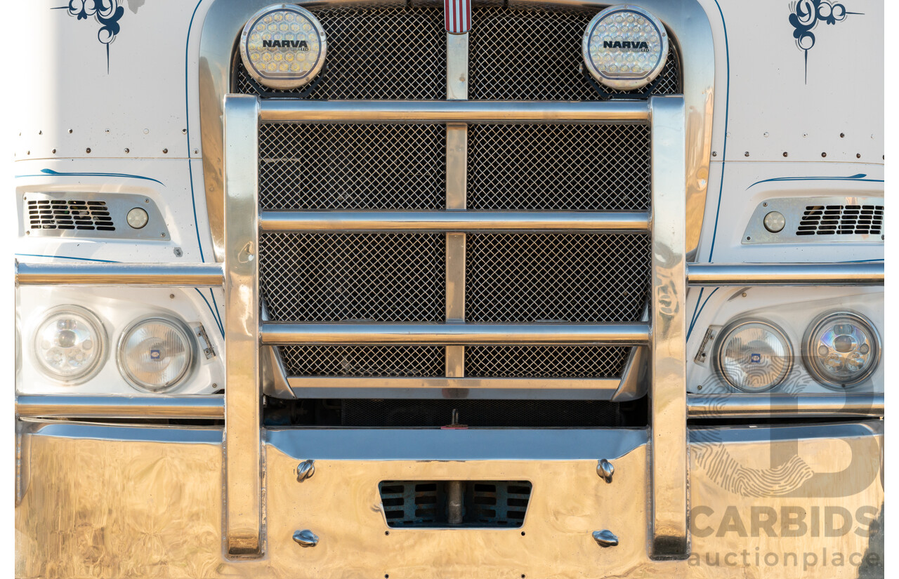 04/2013 Kenworth K200 6x4 Prime Mover 2d Cab Over Sleeper White Turbo Diesel ISX500 16.0L - 500HP