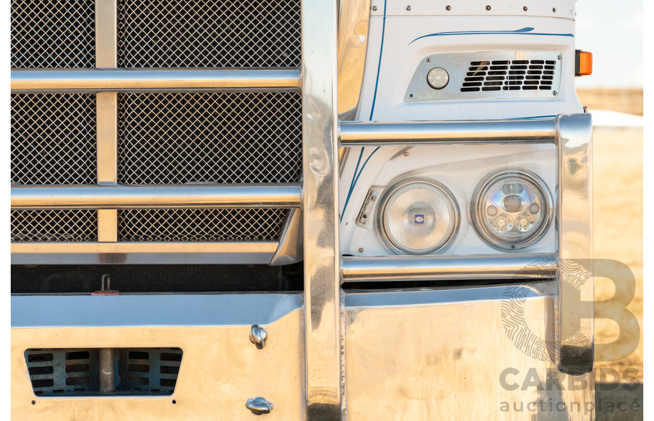 04/2013 Kenworth K200 6x4 Prime Mover 2d Cab Over Sleeper White Turbo Diesel ISX500 16.0L - 500HP