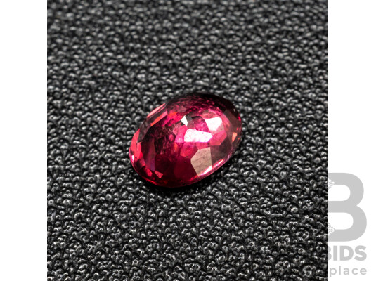 1.75ct Oval Cut Purplish Pink Natural Rhodolite Garnet