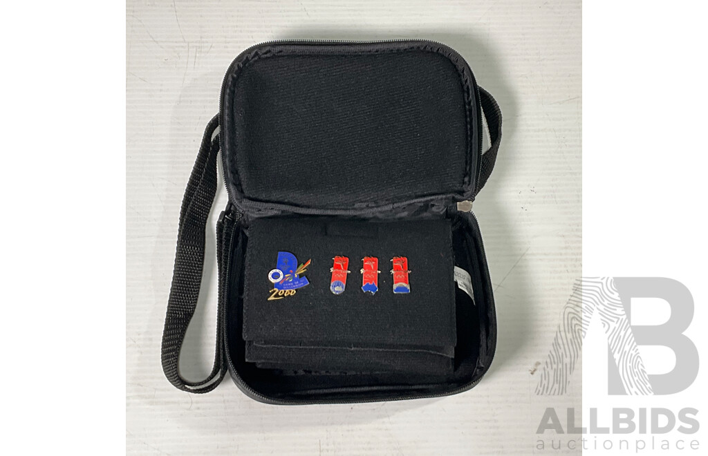 Sydney 2000 Olympics Pins and Collectors Case