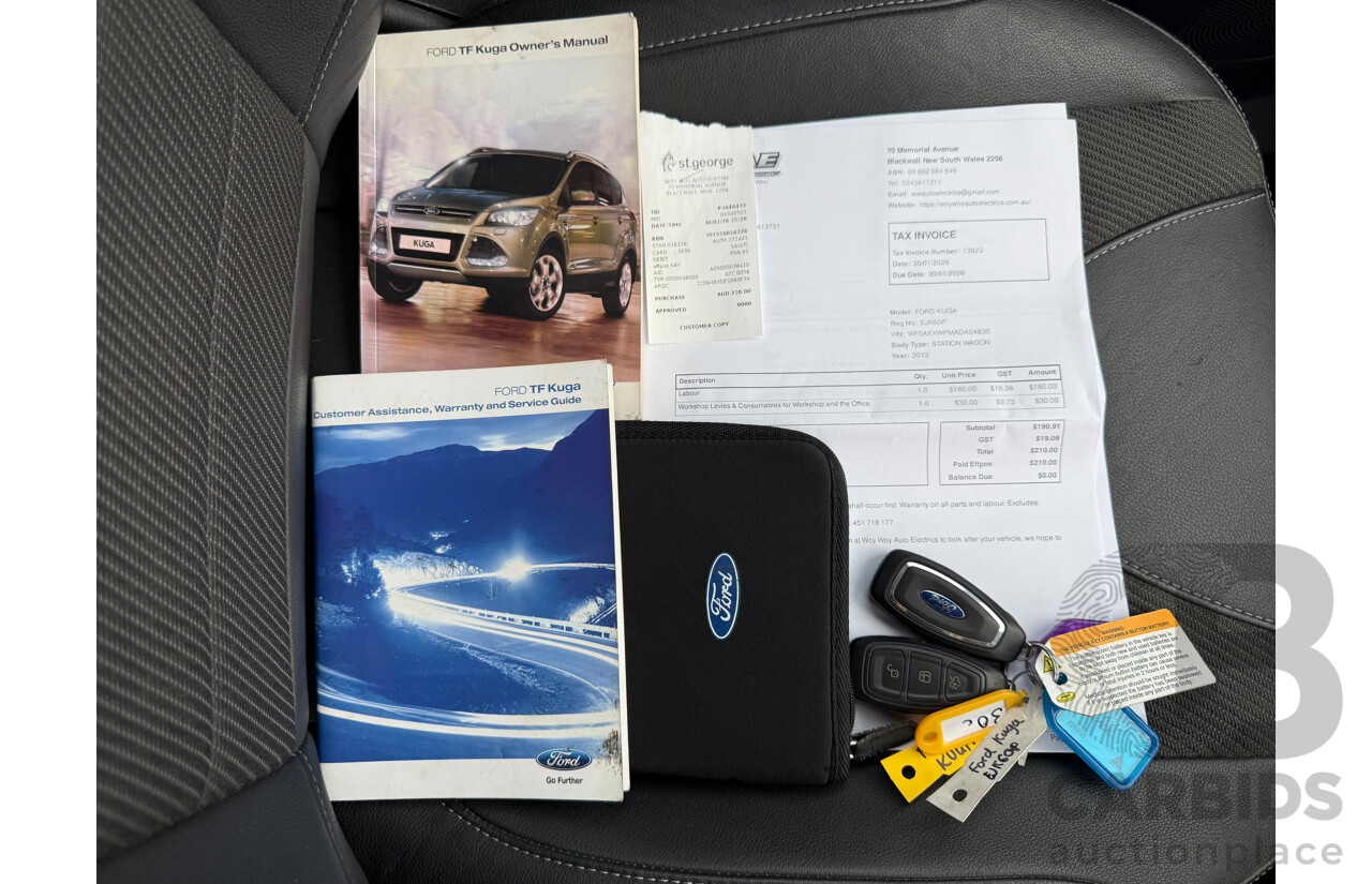 9/2013 Ford Kuga Trend (AWD) TF 4d Wagon Black 2.0L