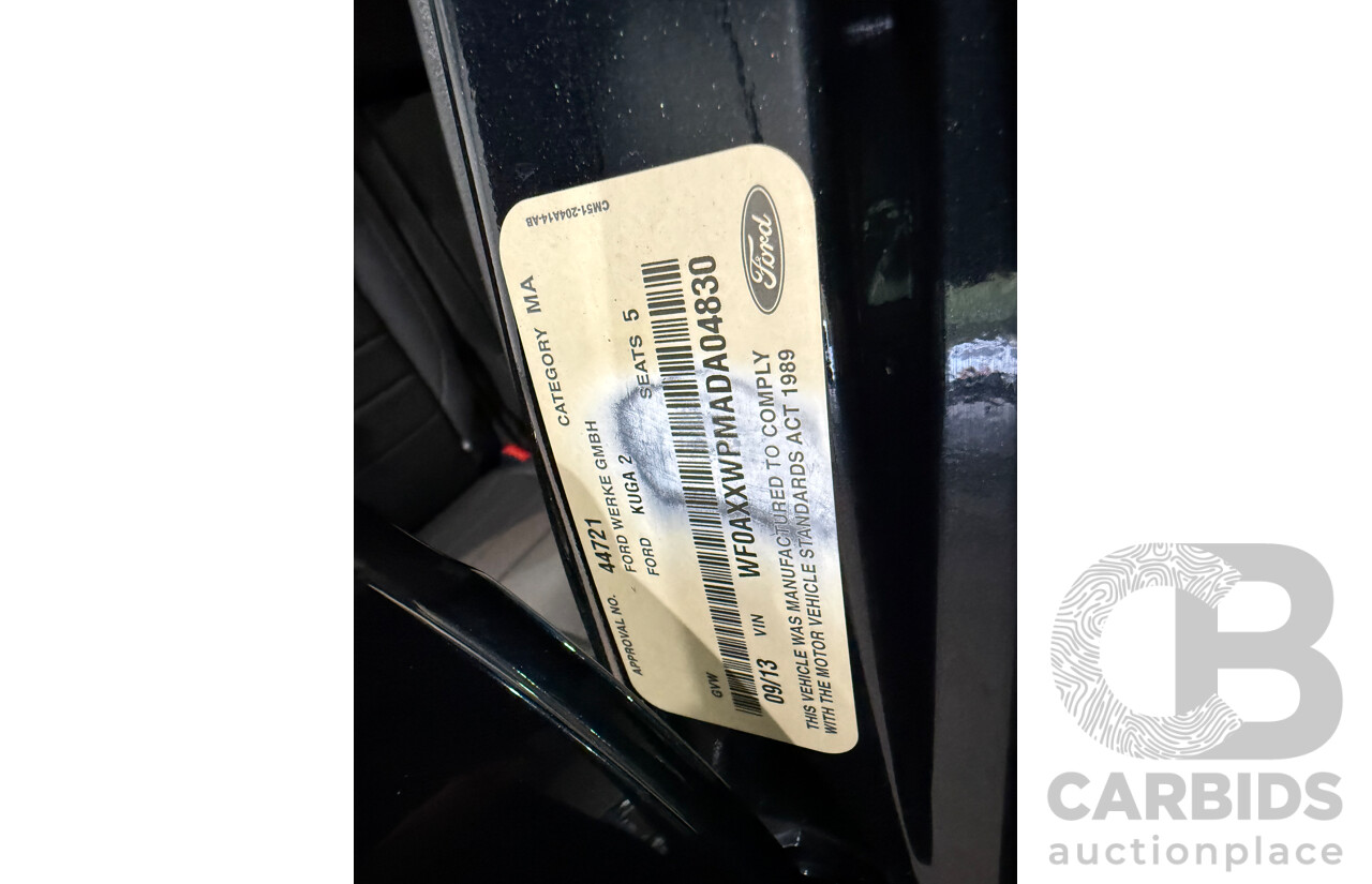 9/2013 Ford Kuga Trend (AWD) TF 4d Wagon Black 2.0L