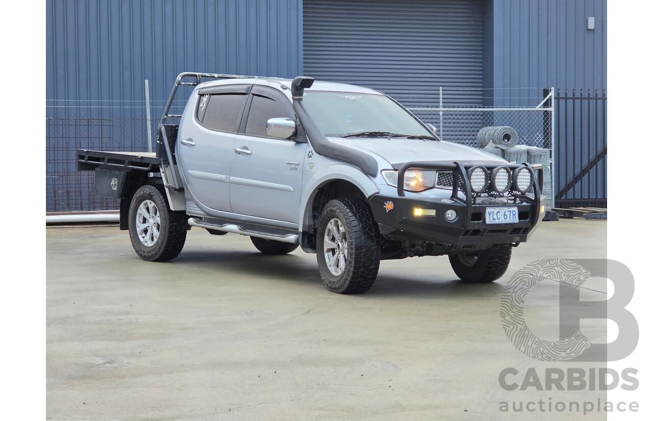 06/2012 Mitsubishi Triton GLX-R (4x4) MN MY12 Double Cab Utility Silver Turbo Diesel 2.5L