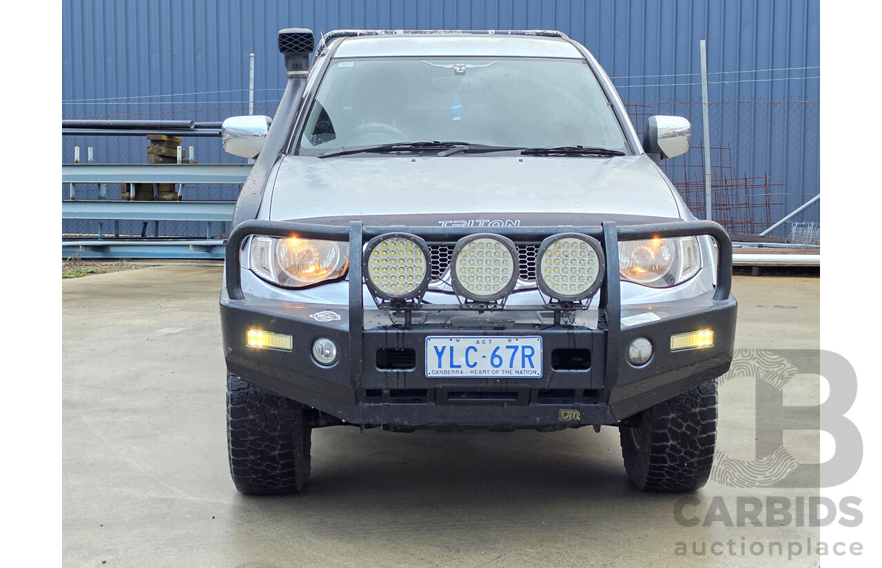 06/2012 Mitsubishi Triton GLX-R (4x4) MN MY12 Double Cab Utility Silver Turbo Diesel 2.5L