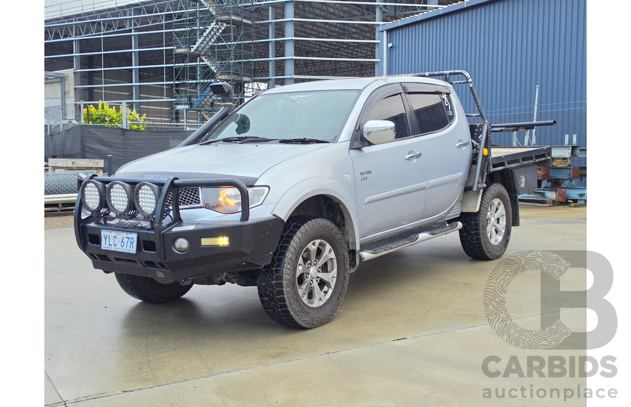 06/2012 Mitsubishi Triton GLX-R (4x4) MN MY12 Double Cab Utility Silver Turbo Diesel 2.5L