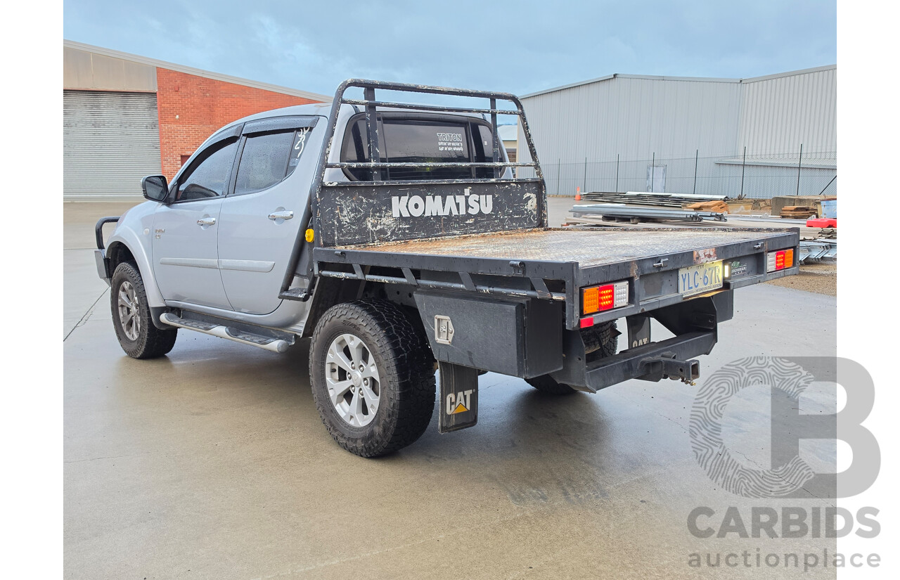 06/2012 Mitsubishi Triton GLX-R (4x4) MN MY12 Double Cab Utility Silver Turbo Diesel 2.5L