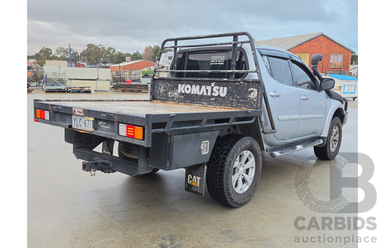 06/2012 Mitsubishi Triton GLX-R (4x4) MN MY12 Double Cab Utility Silver Turbo Diesel 2.5L