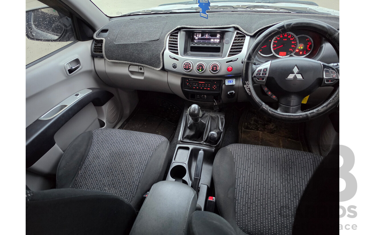 06/2012 Mitsubishi Triton GLX-R (4x4) MN MY12 Double Cab Utility Silver Turbo Diesel 2.5L