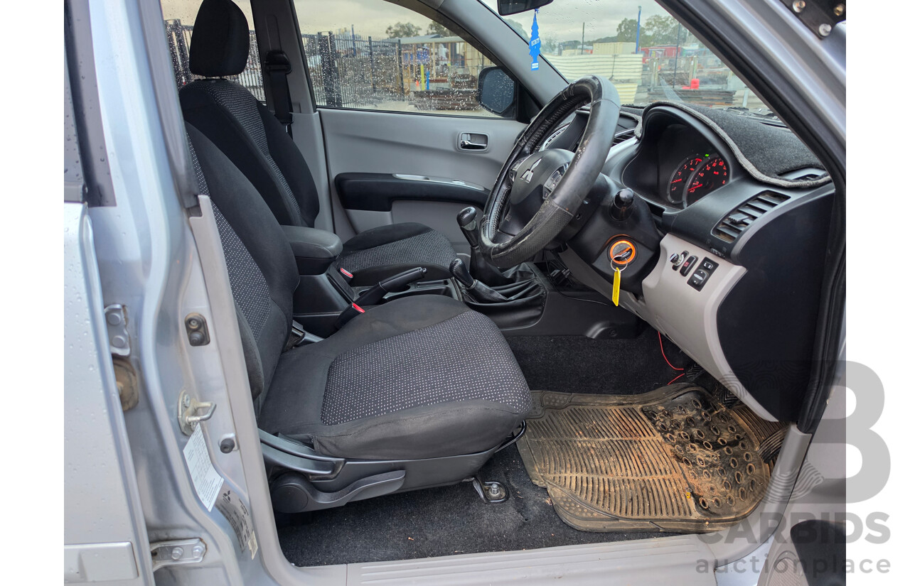 06/2012 Mitsubishi Triton GLX-R (4x4) MN MY12 Double Cab Utility Silver Turbo Diesel 2.5L