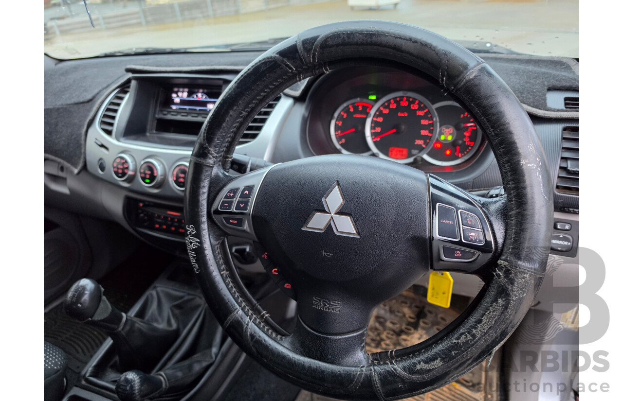 06/2012 Mitsubishi Triton GLX-R (4x4) MN MY12 Double Cab Utility Silver Turbo Diesel 2.5L