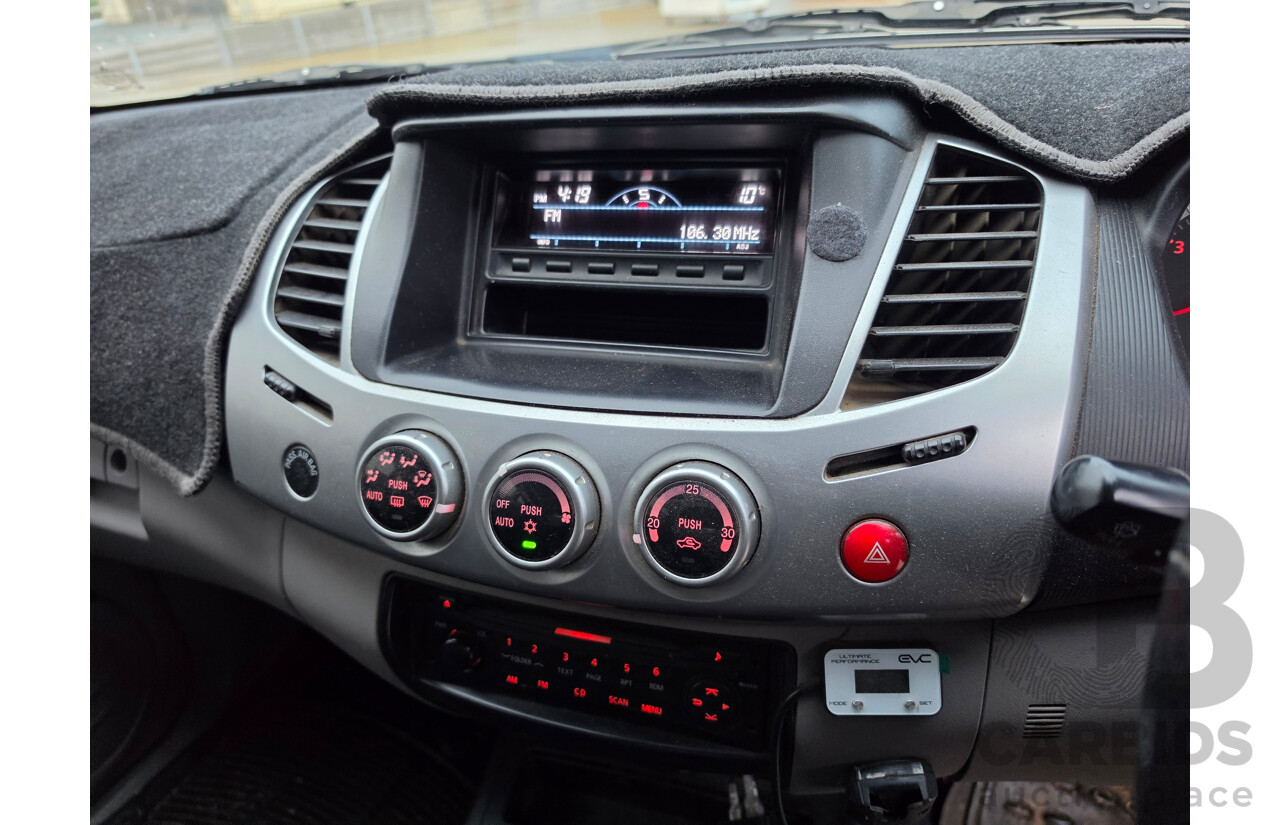 06/2012 Mitsubishi Triton GLX-R (4x4) MN MY12 Double Cab Utility Silver Turbo Diesel 2.5L
