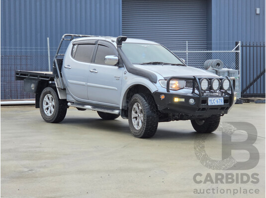 06/2012 Mitsubishi Triton GLX-R (4x4) MN MY12 Double Cab Utility Silver Turbo Diesel 2.5L