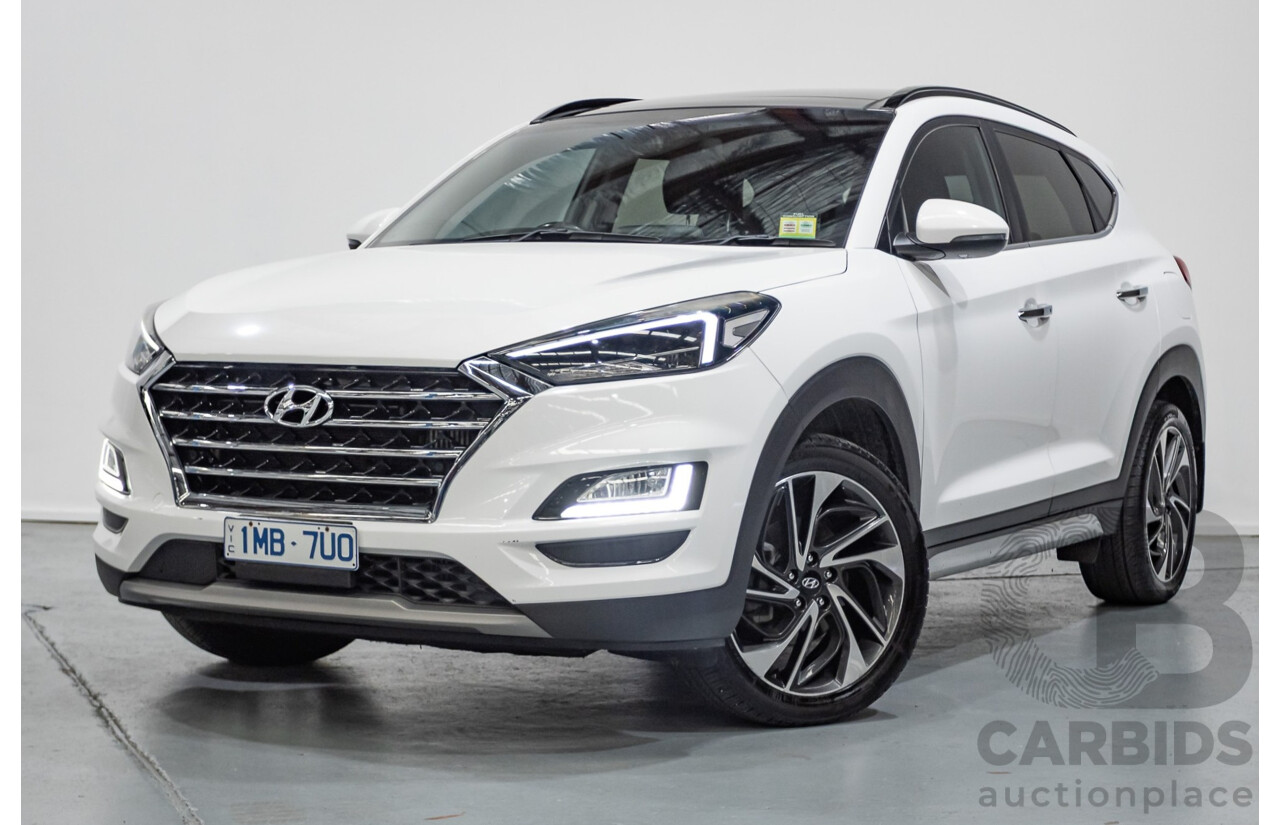 12/2018 Hyundai Tucson Highlander CRDi (AWD) TL3 MY19 4d Wagon White Turbo Diesel 2.0L