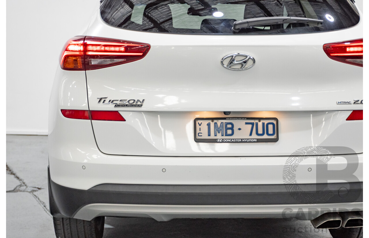 12/2018 Hyundai Tucson Highlander CRDi (AWD) TL3 MY19 4d Wagon White Turbo Diesel 2.0L