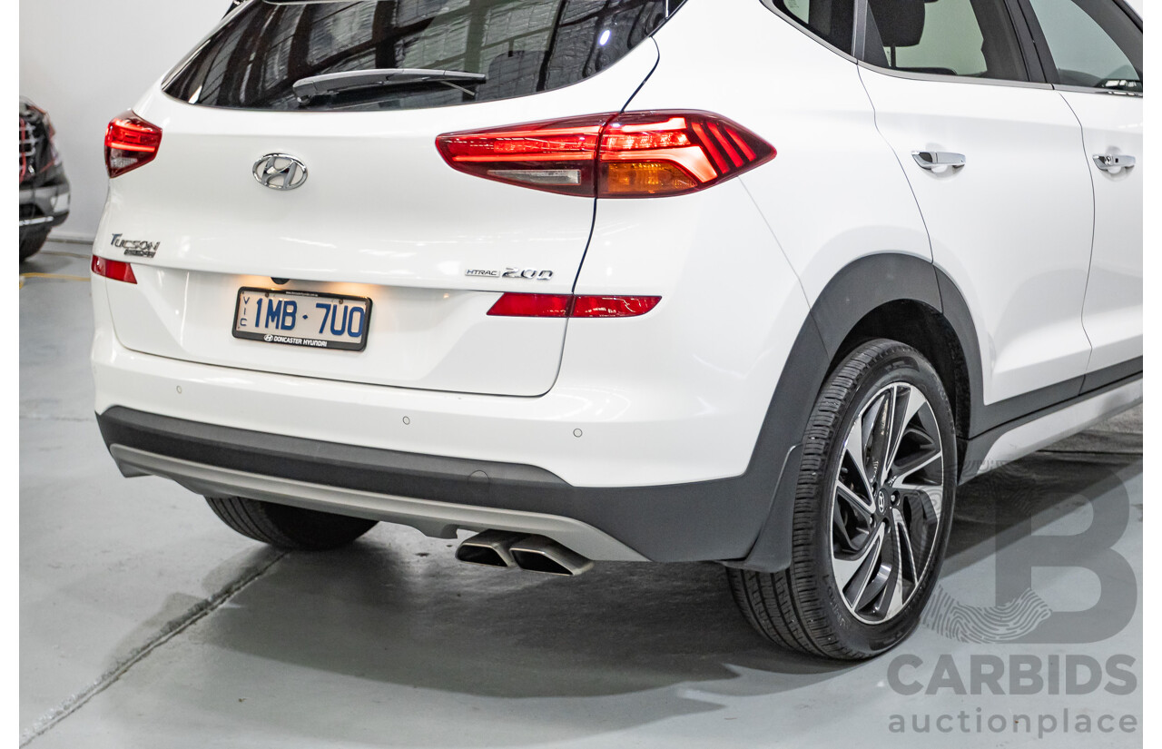 12/2018 Hyundai Tucson Highlander CRDi (AWD) TL3 MY19 4d Wagon White Turbo Diesel 2.0L