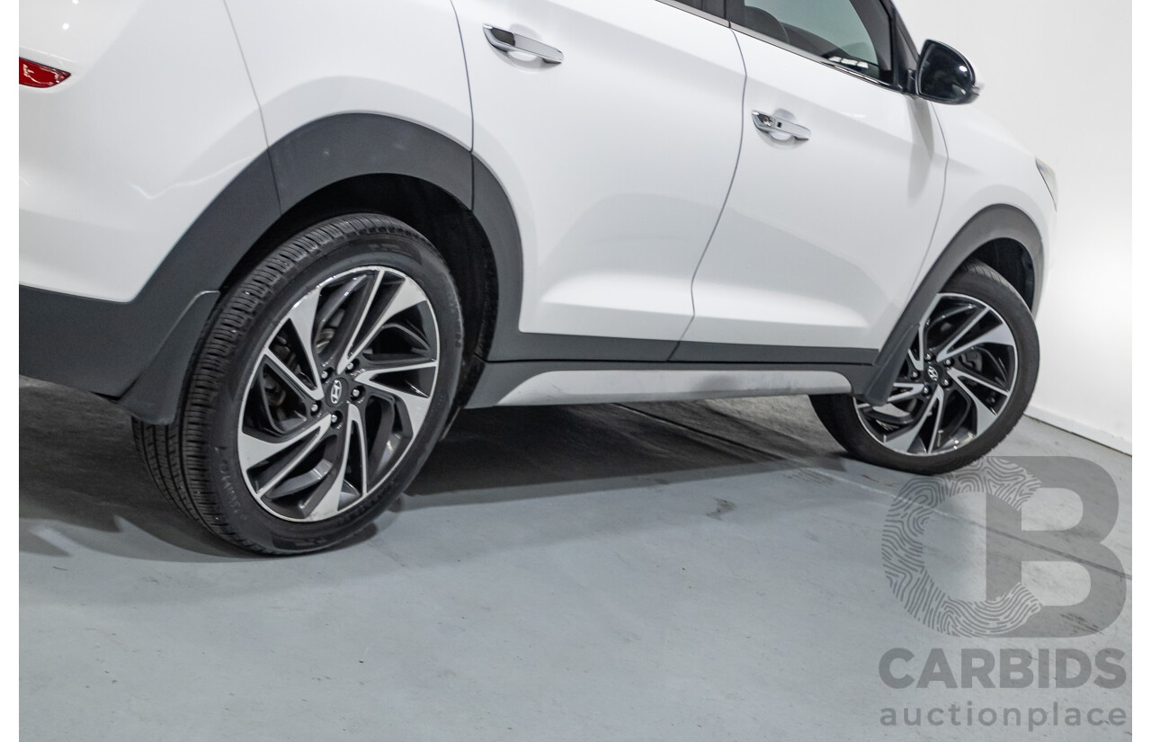 12/2018 Hyundai Tucson Highlander CRDi (AWD) TL3 MY19 4d Wagon White Turbo Diesel 2.0L