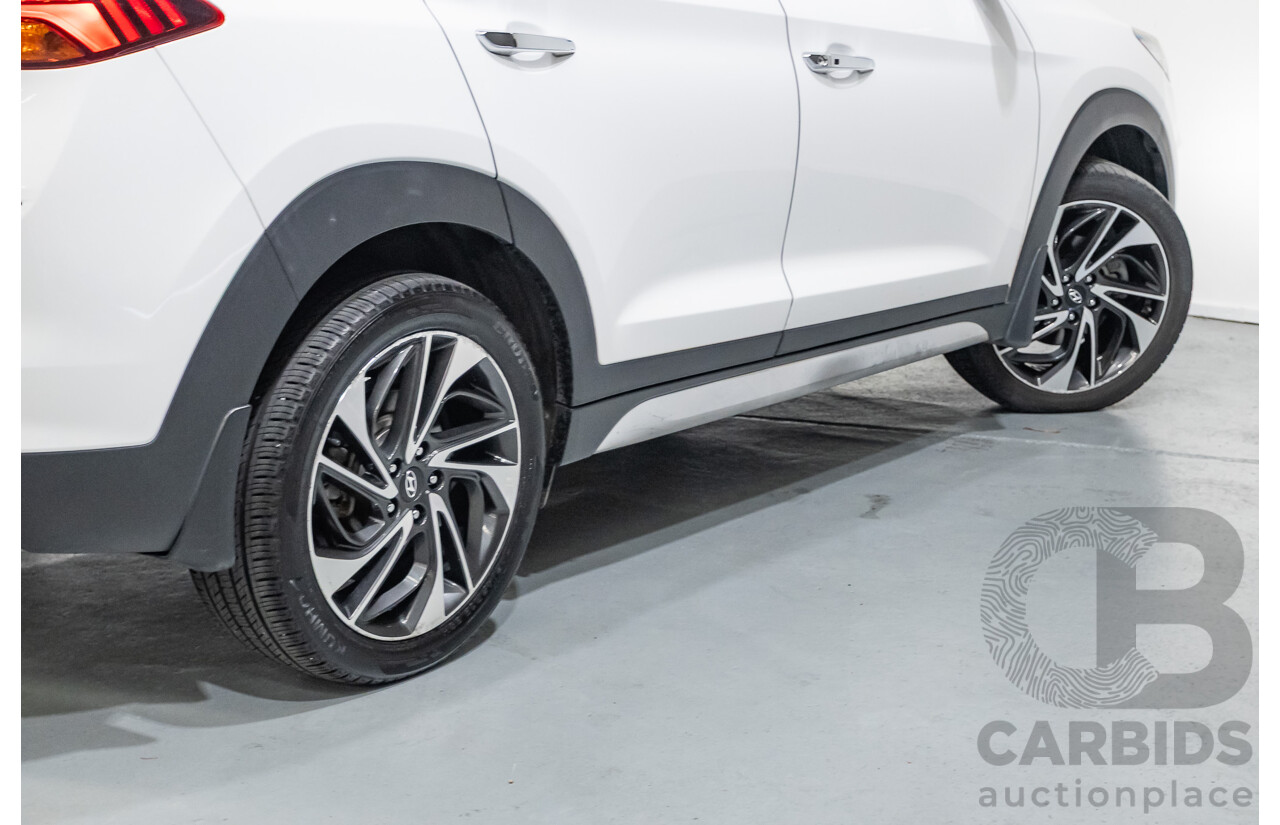 12/2018 Hyundai Tucson Highlander CRDi (AWD) TL3 MY19 4d Wagon White Turbo Diesel 2.0L