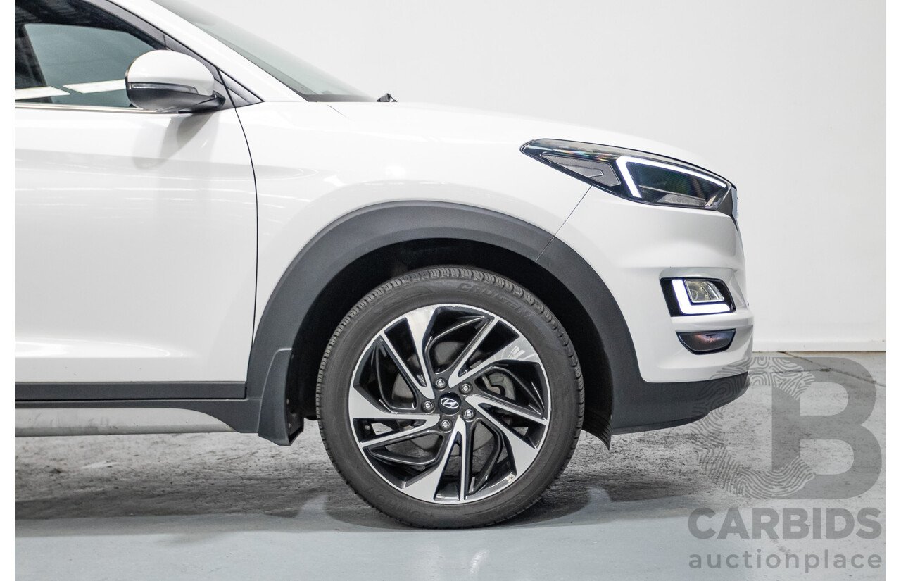 12/2018 Hyundai Tucson Highlander CRDi (AWD) TL3 MY19 4d Wagon White Turbo Diesel 2.0L