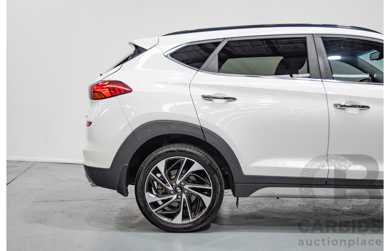 12/2018 Hyundai Tucson Highlander CRDi (AWD) TL3 MY19 4d Wagon White Turbo Diesel 2.0L