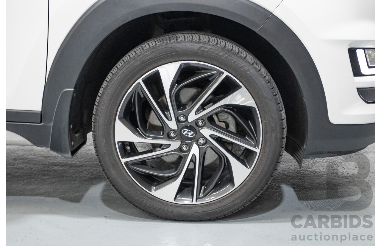 12/2018 Hyundai Tucson Highlander CRDi (AWD) TL3 MY19 4d Wagon White Turbo Diesel 2.0L