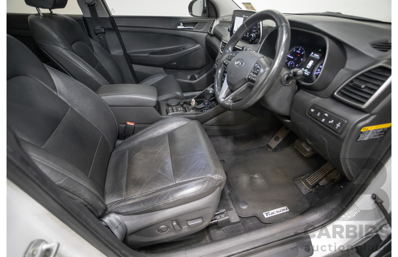 12/2018 Hyundai Tucson Highlander CRDi (AWD) TL3 MY19 4d Wagon White Turbo Diesel 2.0L