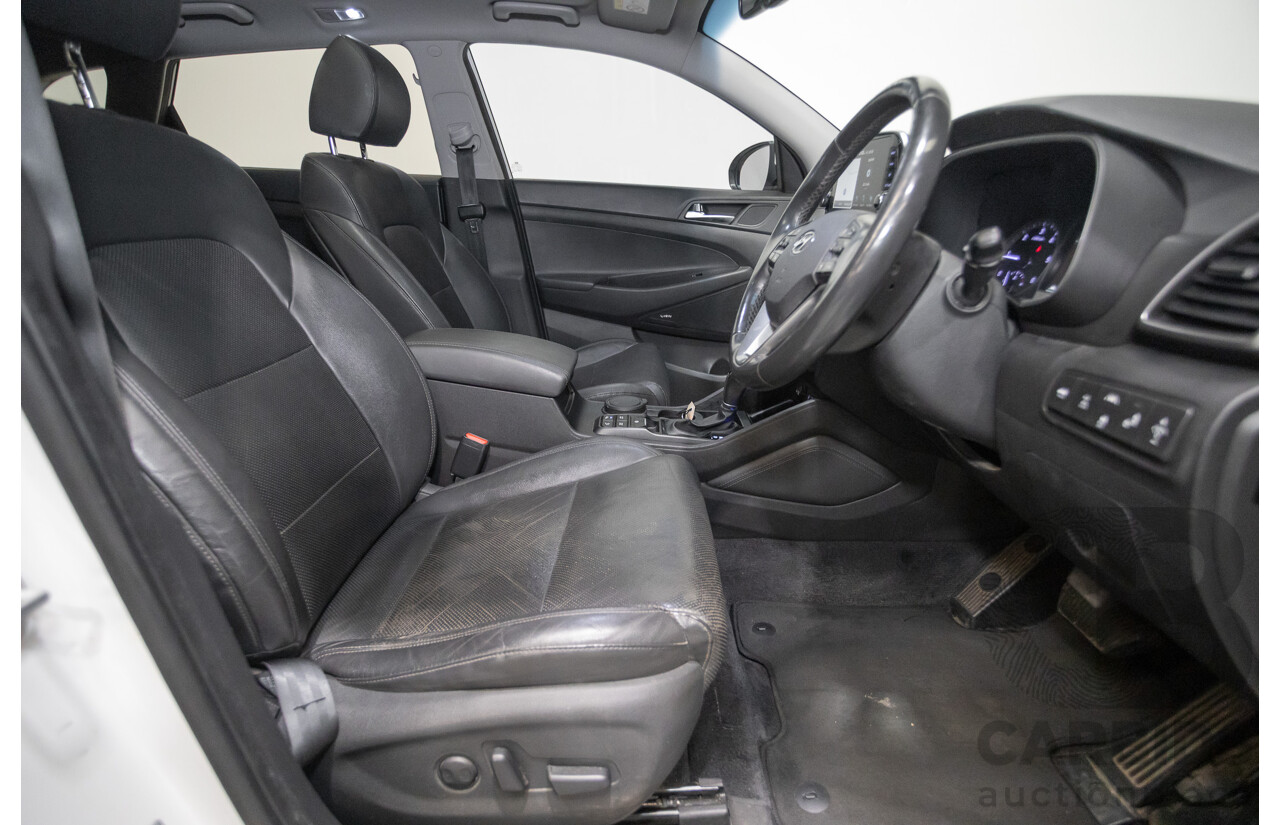 12/2018 Hyundai Tucson Highlander CRDi (AWD) TL3 MY19 4d Wagon White Turbo Diesel 2.0L
