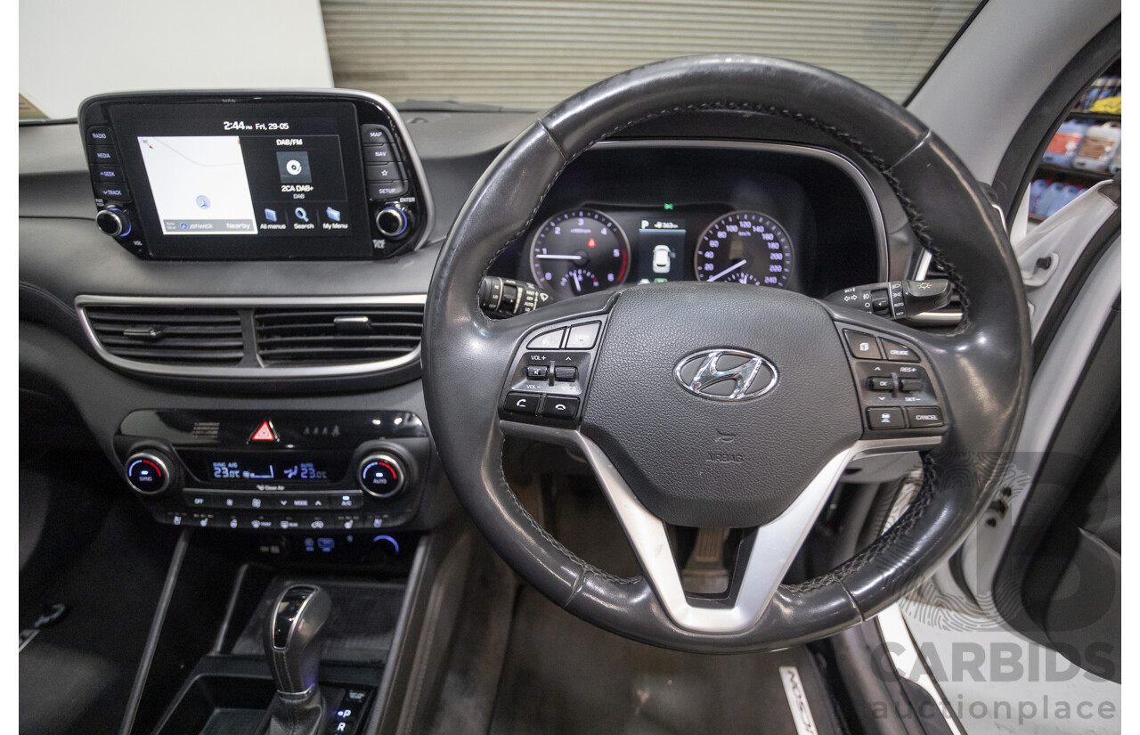 12/2018 Hyundai Tucson Highlander CRDi (AWD) TL3 MY19 4d Wagon White Turbo Diesel 2.0L