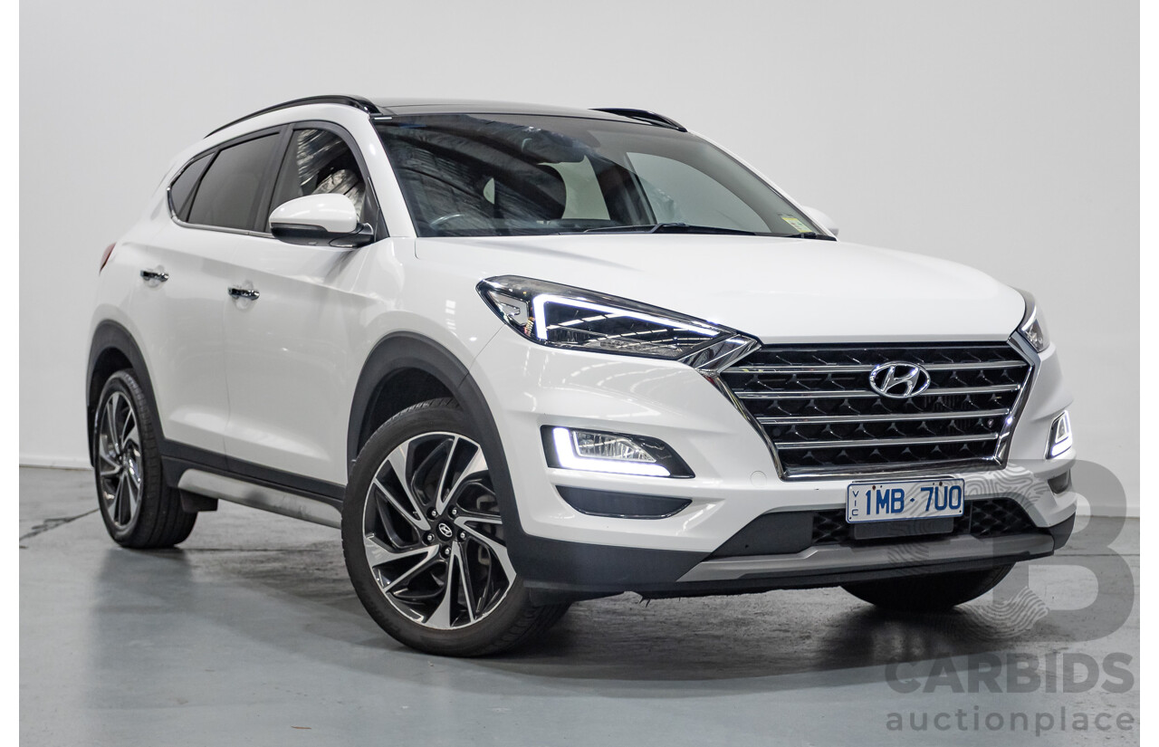 12/2018 Hyundai Tucson Highlander CRDi (AWD) TL3 MY19 4d Wagon White Turbo Diesel 2.0L