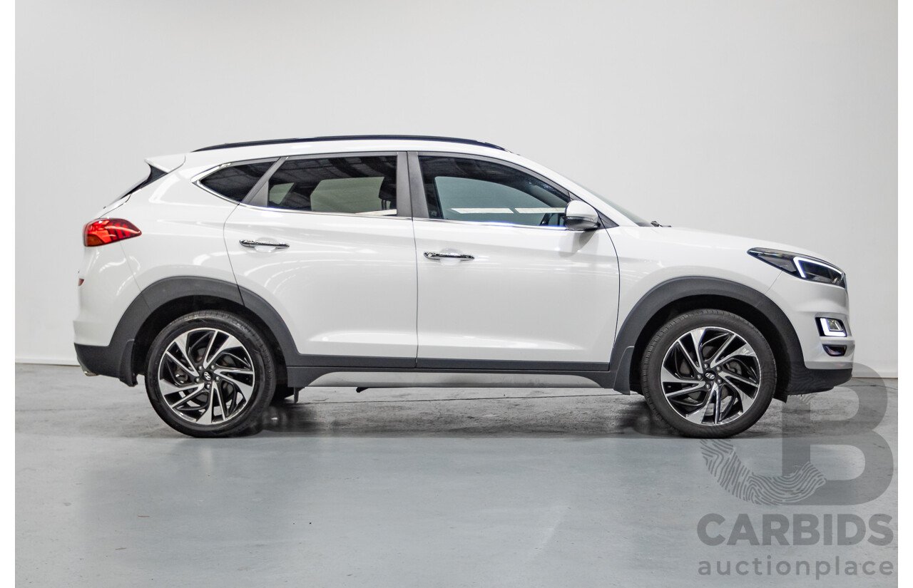 12/2018 Hyundai Tucson Highlander CRDi (AWD) TL3 MY19 4d Wagon White Turbo Diesel 2.0L