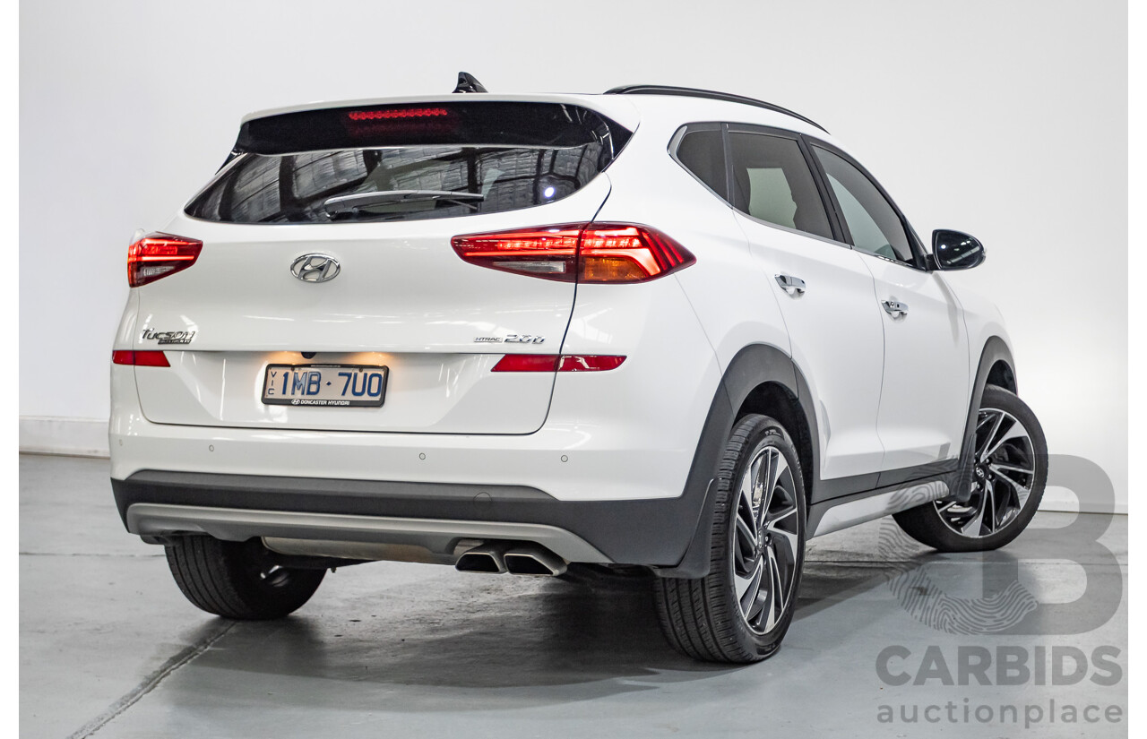 12/2018 Hyundai Tucson Highlander CRDi (AWD) TL3 MY19 4d Wagon White Turbo Diesel 2.0L