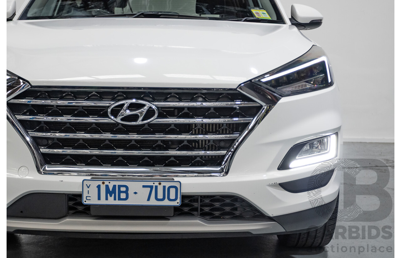 12/2018 Hyundai Tucson Highlander CRDi (AWD) TL3 MY19 4d Wagon White Turbo Diesel 2.0L