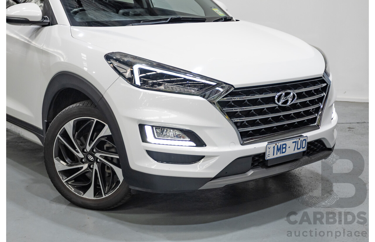 12/2018 Hyundai Tucson Highlander CRDi (AWD) TL3 MY19 4d Wagon White Turbo Diesel 2.0L