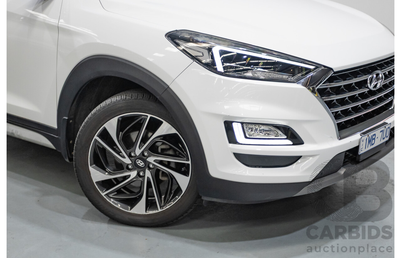 12/2018 Hyundai Tucson Highlander CRDi (AWD) TL3 MY19 4d Wagon White Turbo Diesel 2.0L