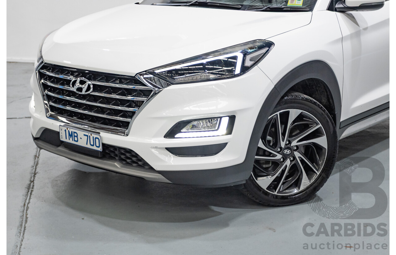 12/2018 Hyundai Tucson Highlander CRDi (AWD) TL3 MY19 4d Wagon White Turbo Diesel 2.0L