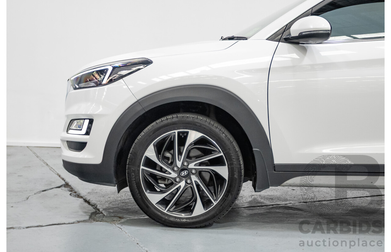 12/2018 Hyundai Tucson Highlander CRDi (AWD) TL3 MY19 4d Wagon White Turbo Diesel 2.0L