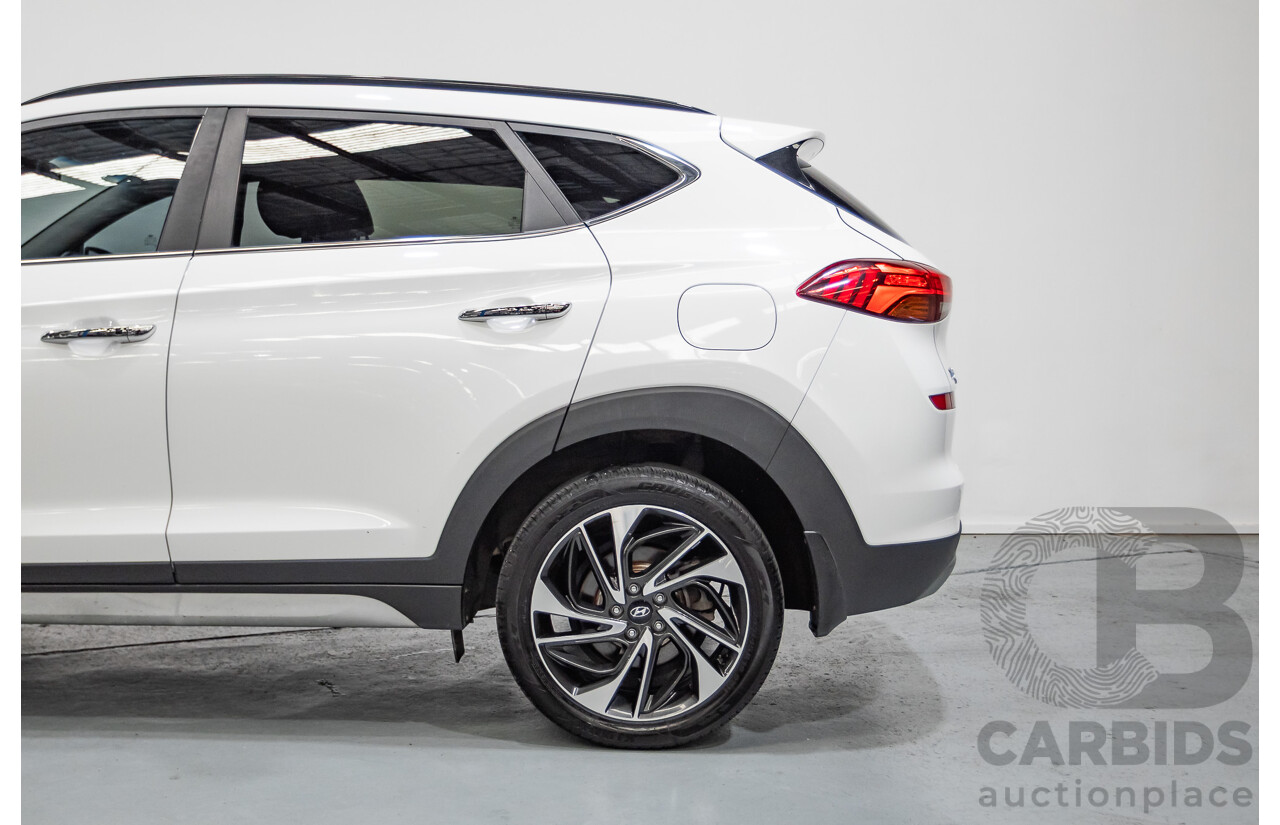 12/2018 Hyundai Tucson Highlander CRDi (AWD) TL3 MY19 4d Wagon White Turbo Diesel 2.0L