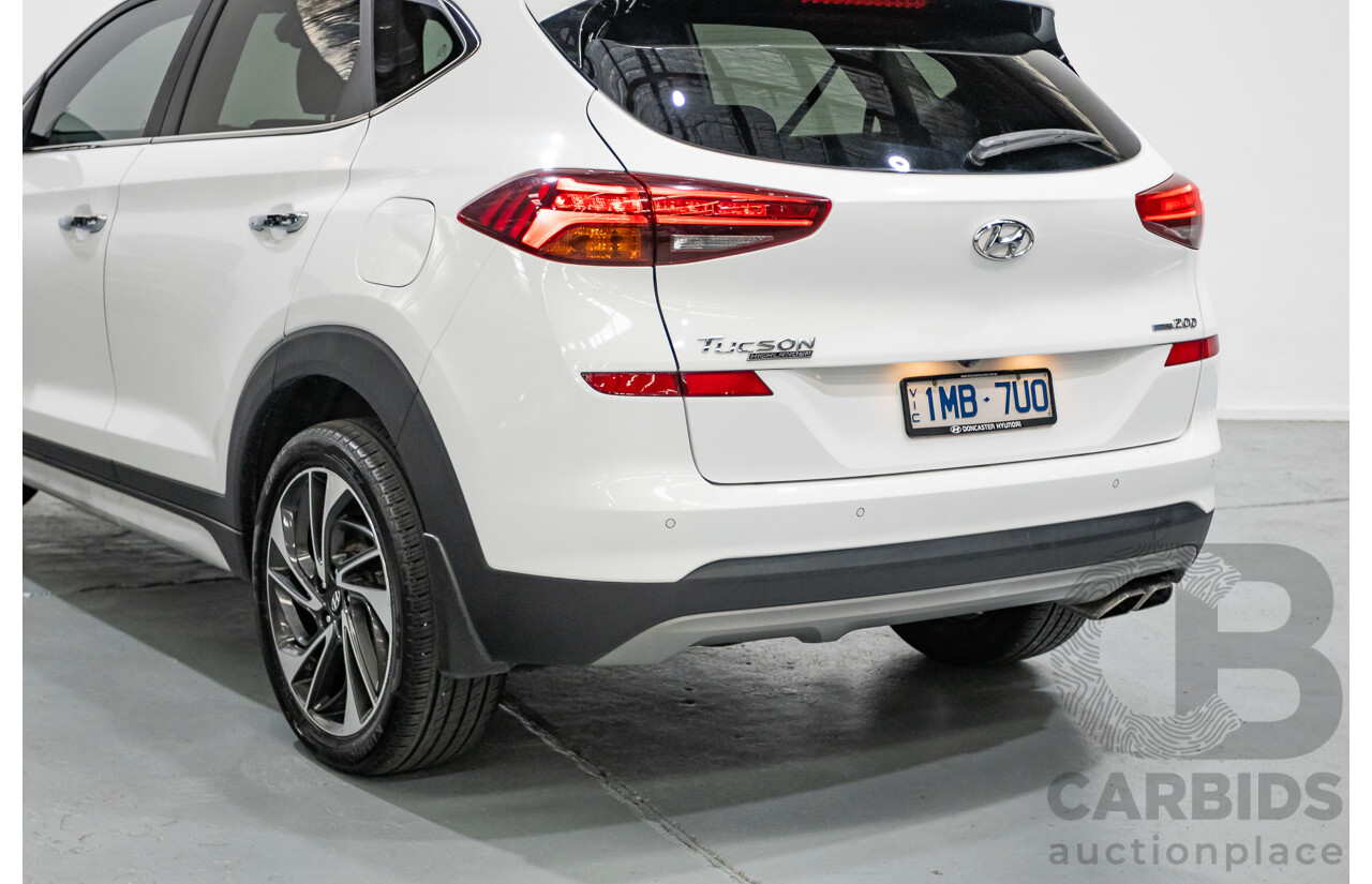 12/2018 Hyundai Tucson Highlander CRDi (AWD) TL3 MY19 4d Wagon White Turbo Diesel 2.0L