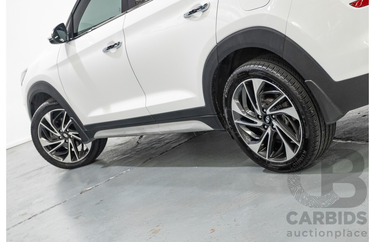 12/2018 Hyundai Tucson Highlander CRDi (AWD) TL3 MY19 4d Wagon White Turbo Diesel 2.0L