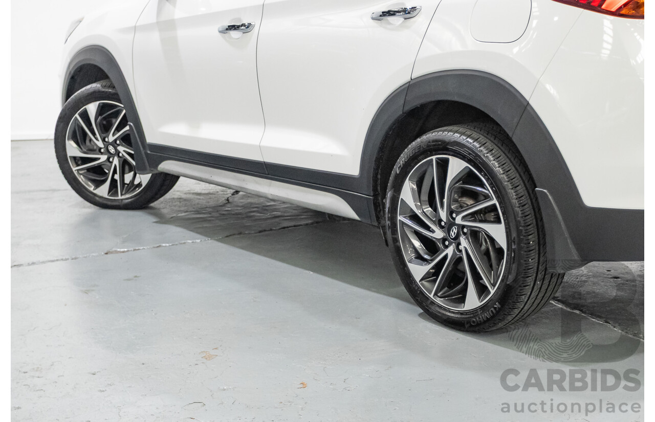 12/2018 Hyundai Tucson Highlander CRDi (AWD) TL3 MY19 4d Wagon White Turbo Diesel 2.0L