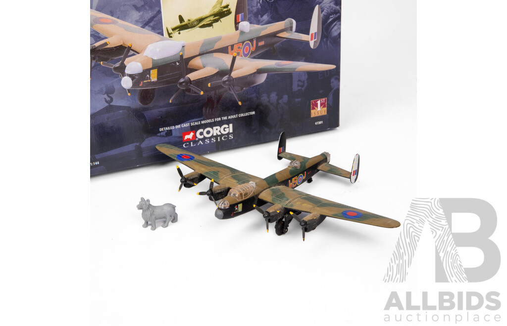 Corgi Classics Diecasr Avro Lancaster 47301, Aviation Archive Battle of Britain - 1:144 Scale